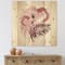 Designart - Flamingo In Tropical Summer I - Traditional Print on Natural Pine Wood